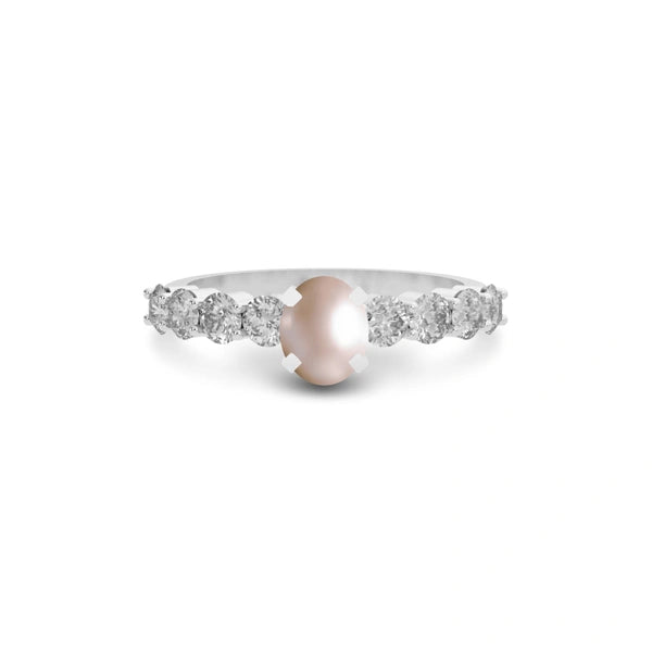Pearl Platinum Ring R29