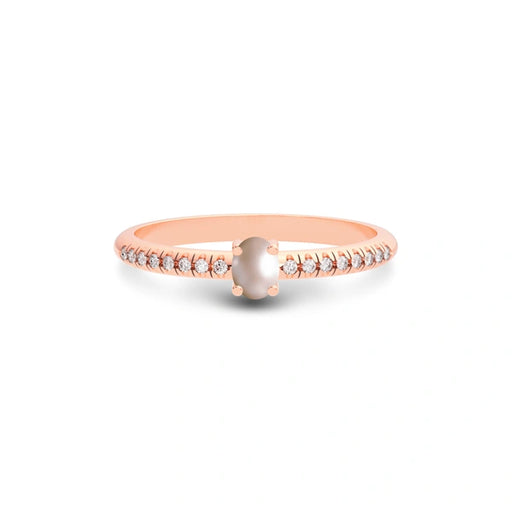 Pearl Rose Gold Ring R4