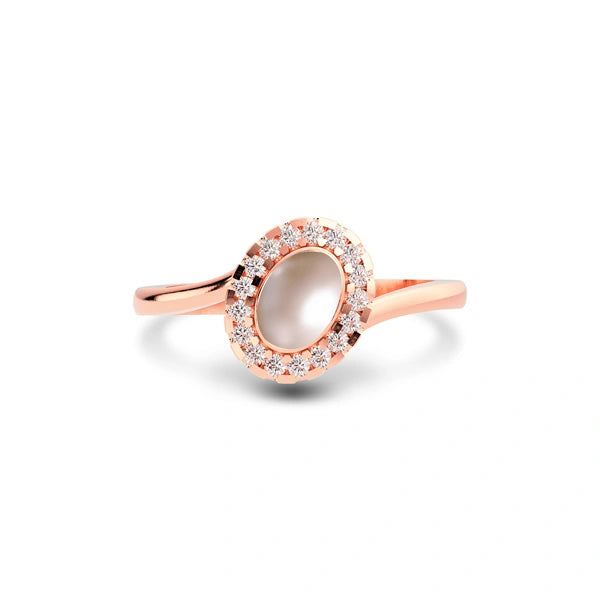 Pearl Rose Gold Ring R5