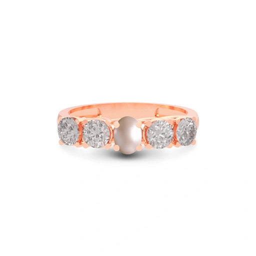 Pearl Rose Gold Ring R10