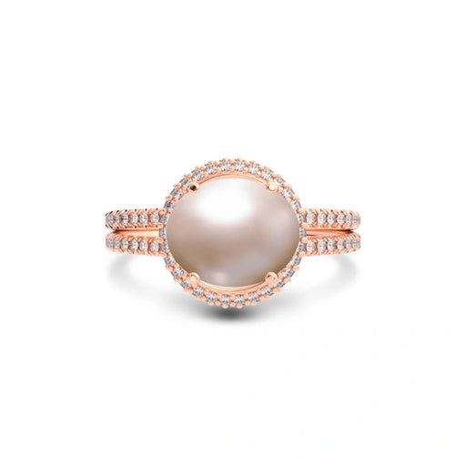 Pearl Rose Gold Ring R11