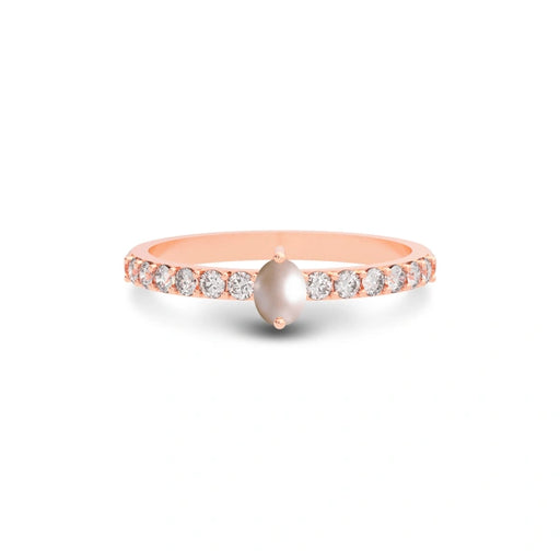 Pearl Rose Gold Ring R20