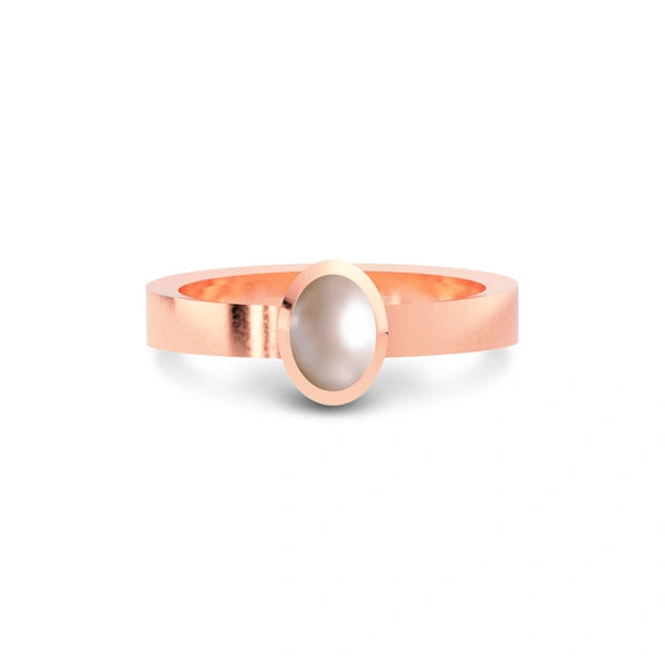 Pearl Rose Gold Ring R23