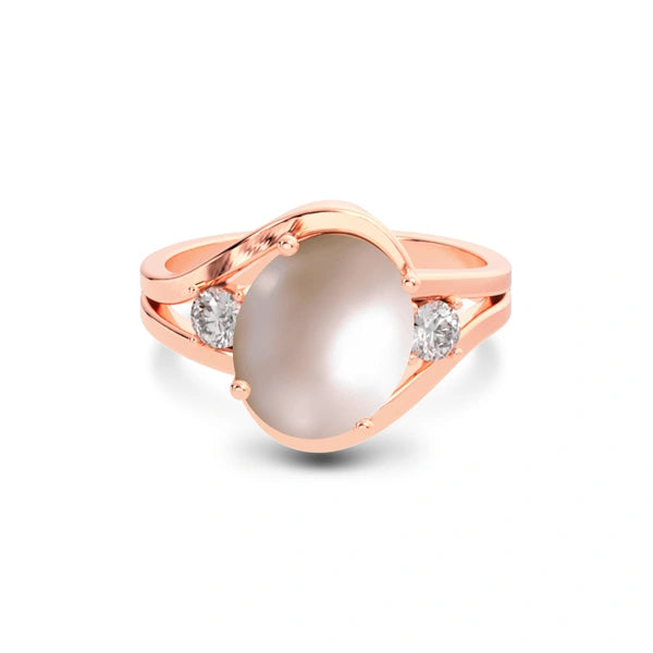 Pearl Rose Gold Ring R26