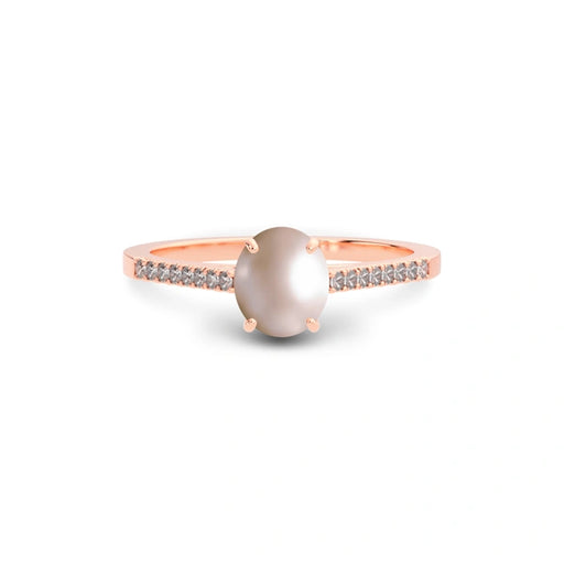 Pearl Rose Gold Ring R28