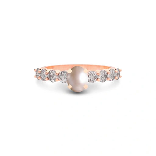 Pearl Rose Gold Ring R29