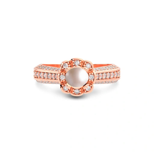 Pearl Rose Gold Ring R30