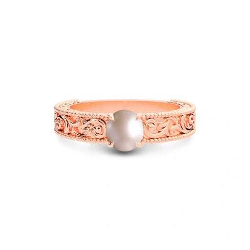 Pearl Rose Gold Ring R33