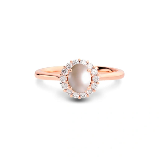 Pearl Rose Gold Ring R35