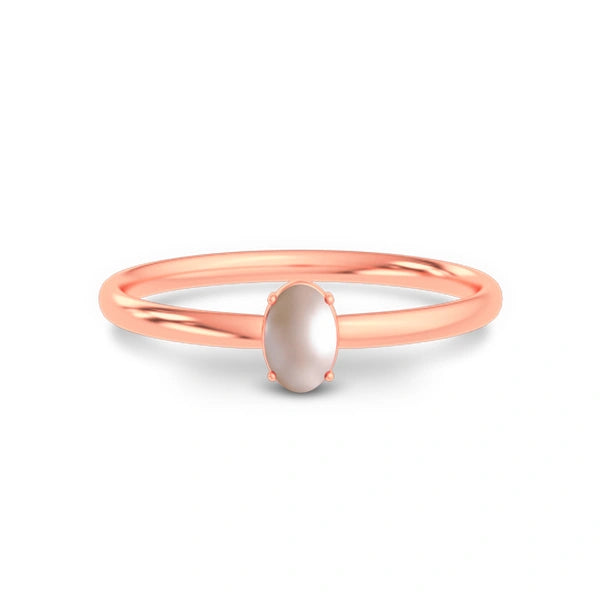Pearl Rose Gold Ring R39