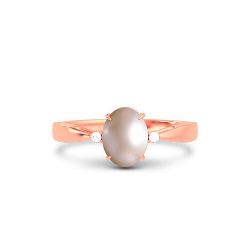 Pearl Rose Gold Ring R42
