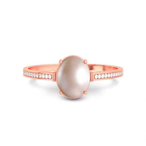 Pearl Rose Gold Ring R50