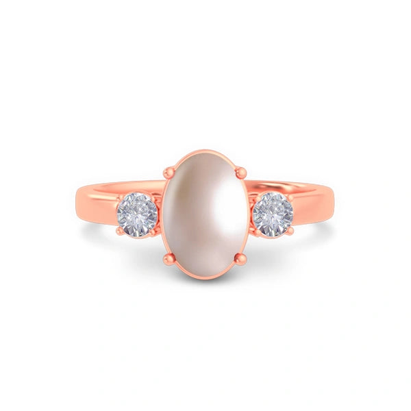Pearl Rose Gold Ring R51