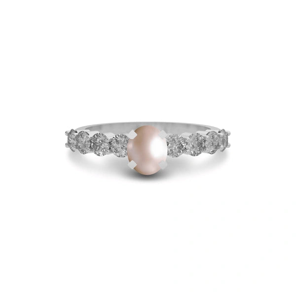 Pearl Sterling Silver Ring R29