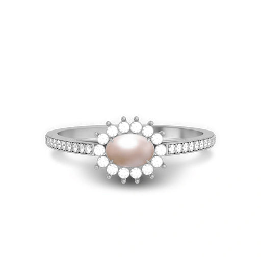 Pearl Sterling Silver Ring R55