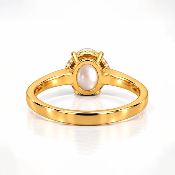 Pearl Gold Ring R54