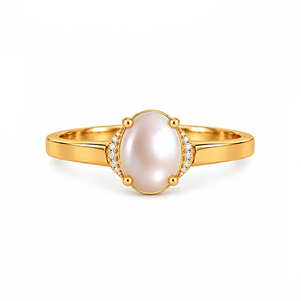 Pearl Gold Ring R54