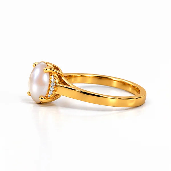Pearl Gold Ring R54