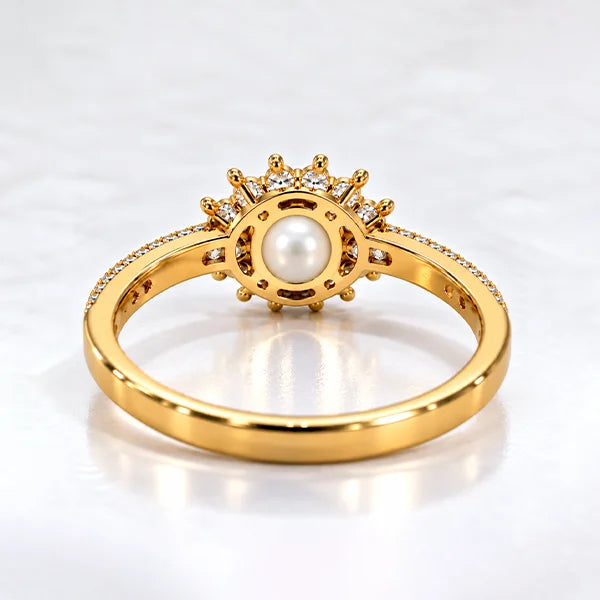 Pearl Gold Ring R55