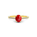 Red Coral Gold Ring R28