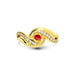 Red Coral Gold Ring R32