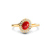 Red Coral Panchdhatu Ring R5