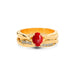 Red Coral Panchdhatu Ring R27