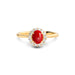 Red Coral Panchdhatu Ring R35