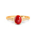 Red Coral Panchdhatu Ring R53