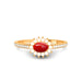 Red Coral Panchdhatu Ring R55