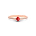 Red Coral Rose Gold Ring R4