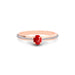 Red Coral Rose Gold Ring R25