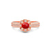 Red Coral Rose Gold Ring R30