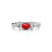 Red Coral Sterling Silver Ring R12