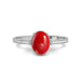 Red Coral Sterling Silver Ring R50