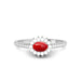 Red Coral Sterling Silver Ring R55