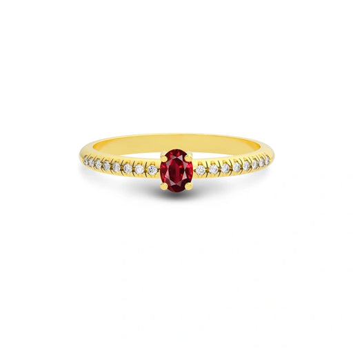 Ruby Gold Ring R4