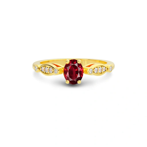 Ruby Gold Ring R15