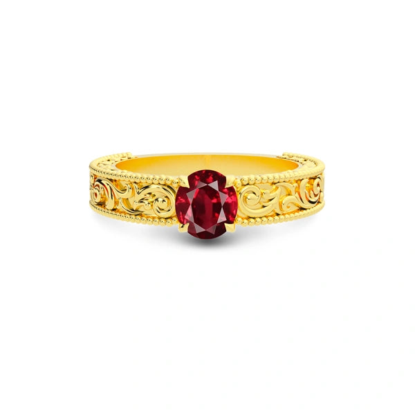 Ruby Gold Ring R33