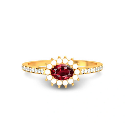 Ruby Gold Ring R55