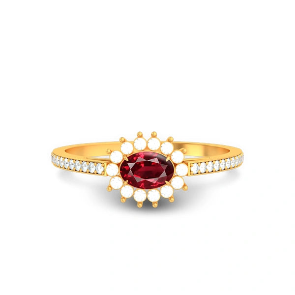 Ruby Gold Ring R55