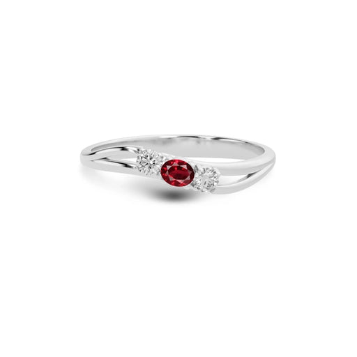 Ruby Platinum Ring R1