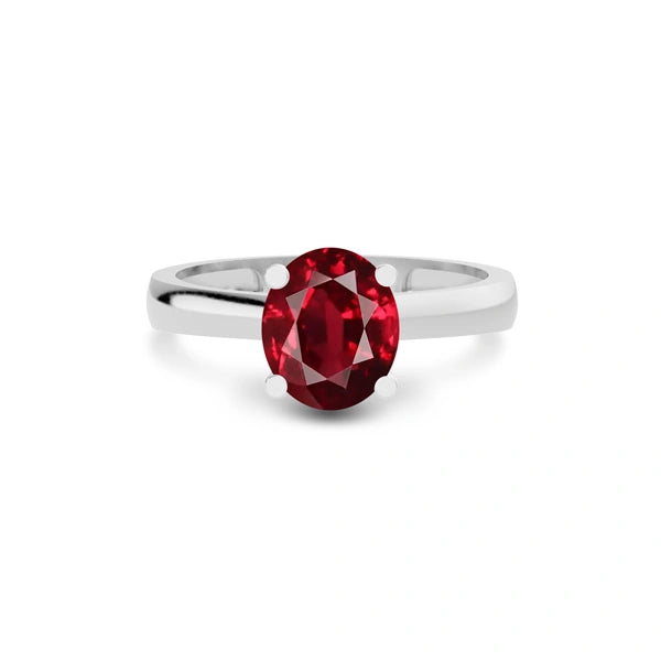 Ruby Platinum Ring R7