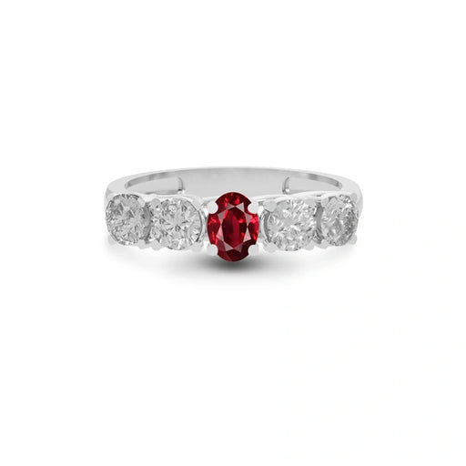Ruby Platinum Ring R10