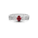 Ruby Platinum Ring R10