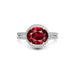 Ruby Platinum Ring R11