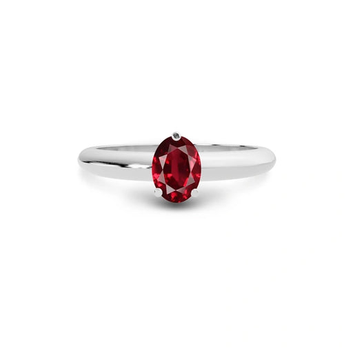 Ruby Platinum Ring R13