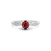Ruby Platinum Ring R15