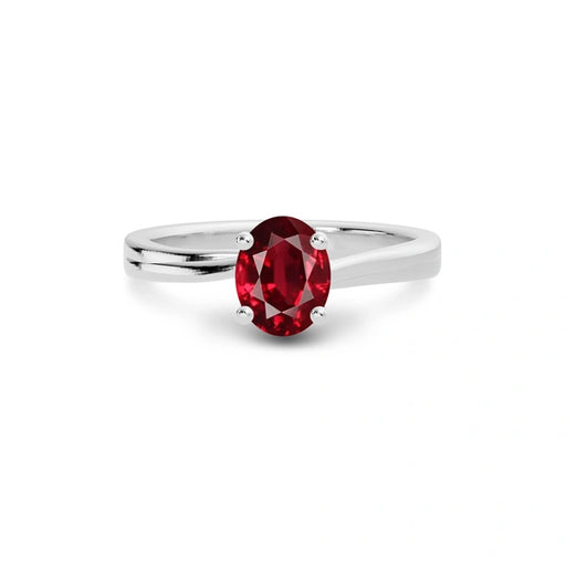 Ruby Platinum Ring R16