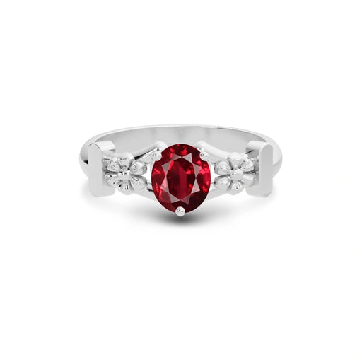 Ruby Platinum Ring R18
